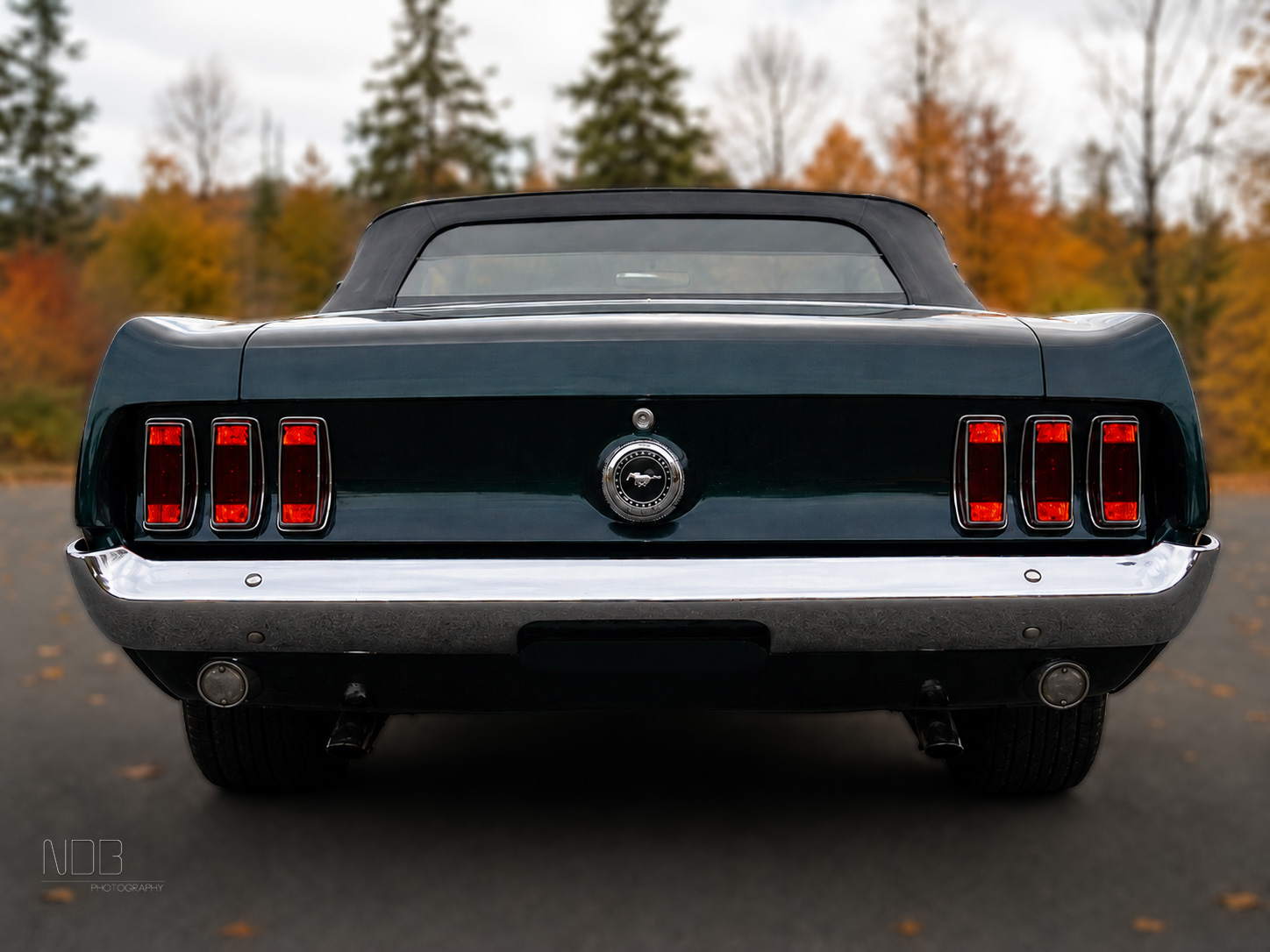 Heckansicht des 1969 Ford Mustang Cabrio